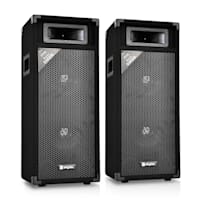 SM28 Pair of PA Speakers 500W PA Box 2x20cm