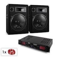 DJ PA Bluetooth Amplifier with 15 " Speaker Pair Set