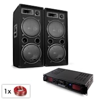 PA Set "Malone SPL Bluetooth MP3" pár 2x12" reproduktor & zosilňovač 1500W