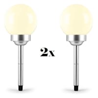 Set 2x Luci Illuminazione Giardino Ø 14cm LED