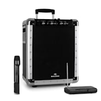 PAS1 Streetrocker Portable PA System with Bluetooth VHF Wireless Microphone Black