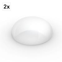 Hemisphere 20 puutarhavalaisin aurinkopaneeli 2 kpl setti puolipallo Ø 20 cm LED