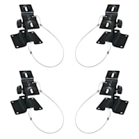 SB-01 Set de 4 supports pour enceintes mur/plafond <10kg noir