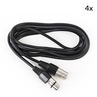 Kabel XLR komplet 4 sztuki 3m męski / żeński