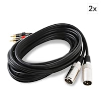 FrontStage Connection Cable 3m 2 x XLR to RCA Set 2-pc