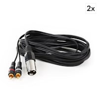 Y-Cable XLR to RCA Set 2-pc 6m