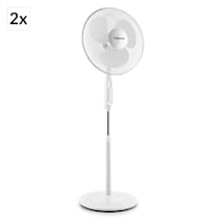 White Blizzard 2G Ventilatore A Piantana 50W 41 cm Bianco Set 2 Pezzi