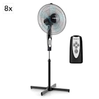 Black Blizzard 2G Set 8 Ventilateurs sur pied 50w 41cm télécommande