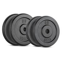 IPB 30kg Set de disques pour haltères 2 x 5 kg + 2 x 10 kg 30 mm