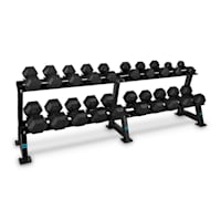 Dumbbell Rack Set, állvány súlyzókkal, 20 hely, 10 x pár súlyzó