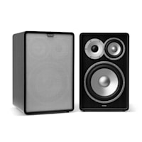 Retrospective 1978 MKII 3-Way Bookshelf Speaker black incl. Cover grey