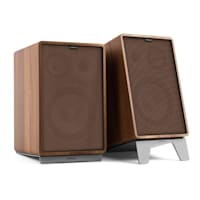 Retrospective 1978 MKII 3-Way Bookshelf Speaker walnut incl. Cover brown