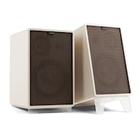 Retrospective 1978 MKII 3-Way Bookshelf Speaker white incl. dark brown Cover