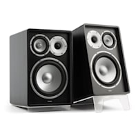 RETROSPECTIVE 1978 MKII - Three-Way Bookshelf Speaker Pair black/transparent