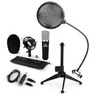 CM003 Mikrofonski set V2, kondenzatorski mikrofon, USB-konvertor, mikrofonsko stojalo, pop filter