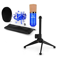 CM00BG Microphone Set V1 - Gold-Black Studio Microphone Shock Mount Table Stand