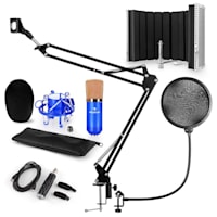 CM001BGmikrofonski set V5, kondenzatorski mikrofon, USB-adapter, mikrofonska rama, pop filter, plošča