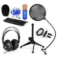 CM001BG Microphone Set V2 Headphones Condenser Microphone Blue