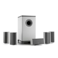 Ambience 5.1 Surround Sound System White Incl. 30m Speaker Cable