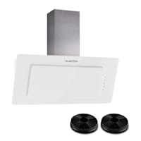 Lorea 90 Cooker Extractor Hood Including Activated Carbon Filter | White