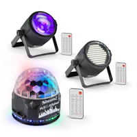 PLS10 setti V4 jellyball PLS15 LED-stroboskooppi PLS30 LED-valonheitin
