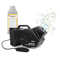 QTFX-B3 Mega Bubble Machine Seifenblasenmaschine Set 1,8 Liter + 1 Liter Liquid