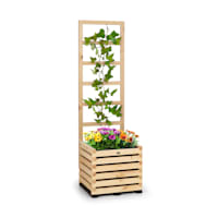 Modu Grow 50, комплект повдигната цветна леха и решетка, 50 x 151 x 45 см, борова дървесина, фолио с въздушни балончета