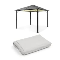 Pantheon Solid Sky Ambient Solar Gazebo 3 x 3 m illuminazione solare