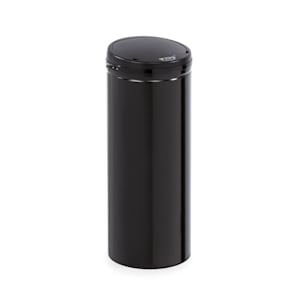 Monzana Cubo de basura con sensor de apertura y cierre automático Basurero  de acero inoxidable 30L 40L 48L Negro - 30 Litros