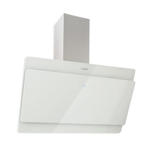 Clara 90 Cappa aspirante, Cappa senza testa, Montaggio a parete, 509 m³/h, CEE: A++, Touch, Display a LED, Frontale in vetro di sicurezza, Illuminazione del piano cottura, Luce ambientale RGB 90 cm