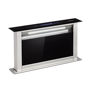 Klarstein Full House Down Air System Table à induction + hotte classe A++ -  noir 77 cm
