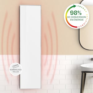 KLARSTEIN HeatPal - Radiateur electrique extra plat, Chauffage infrarouge,  Panneau rayonnant, 1300W, jusqu'à 30 m², Accumulation de Chaleur, Plateau  en marbre - Aluminium brossé : : Cuisine et Maison