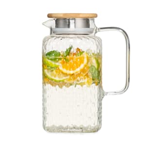 Glaswerk Livenza carafe à eau en verre avec couvercle, Volume : 1,5 litre, couvercle hermétique, verre borosilicaté