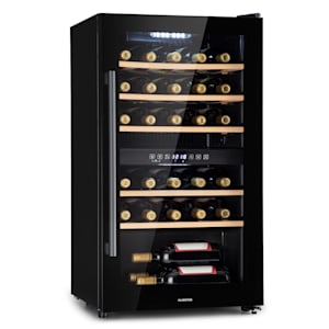 Cave à vin multi-températures - Klarstein Barossa 77 Duo - 2 zones pour 77  bouteilles / 191L - Noir - Cdiscount Electroménager