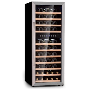 Cave à vin Vinamour 12 Uno, 12 bouteilles / 46 l, une zone de  refroidissement : 4 - 18 °C, 40 dB, panneau de commande tactile externe, porte de sécurité en verre avec cadre en acier inoxydable