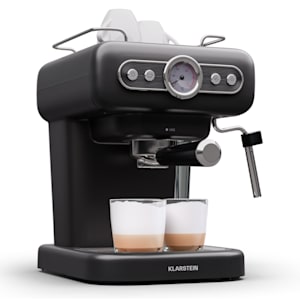 Caffettiera Futura, portafiltro, 1450W, 20 bar, qualità come al bar, sistema di riscaldamento thermo-block, doppio beccuccio, arresto dei  liquidi, funzione schiuma di latte