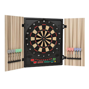 Klarfit Dartmaster 180 Freccette Tiro a Segno Elettronico Beige