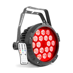 Beamz BWA418 LED PAR Riflettore 18x12W LED 4in1 RGBW IP65 Nero