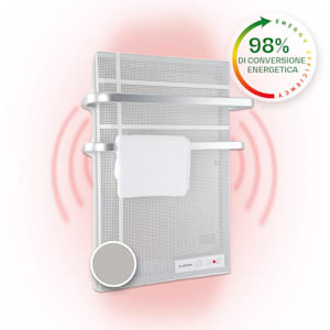 Klarstein Hot Spot Wave Pannello Riscaldante 51x80cm 20m² 1000W a Variazione Continua IP24 Alluminio