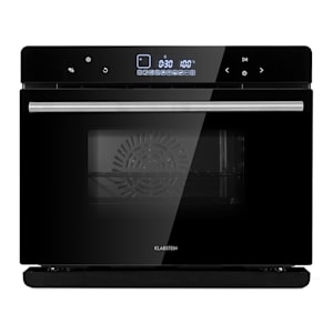 MasterFresh Dampfbackofen | Stand-Dampfgarer | 24 Liter | 230 °C | 1,4 Liter Wassertank | Dampfgaren: 1100W | Backofen: 1900W | Touch Control | 12h-Timer | dampfgaren, rösten, backen und dörren | 9 verschiedene Programme | freistehend | schwarz