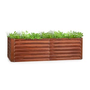 Terrabox 200x100x60 cm Fioriere rialzate Effetto ruggine - 10036158