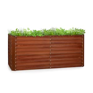 Terrabox 200x100x90 cm Fioriere rialzate Effetto ruggine - 10036159