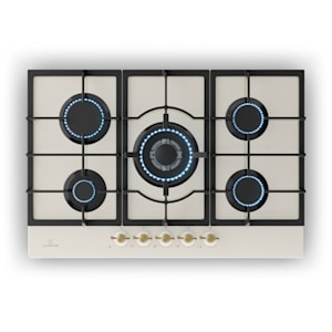 Victoria 75cm Fornello a gas 5 Fuochi Crema - 10038377