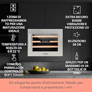 Vinsider 24 Built-In Uno Frigorifero per vini da incasso 24 bottiglie 57 litri