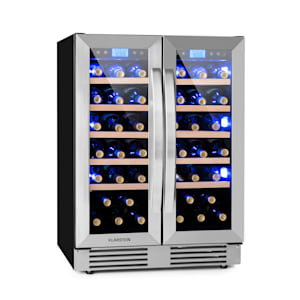 Vinovilla 42 Twin Built-In Duo Weinkühlschrank 2 Zonen 126l 42 Fl Glas