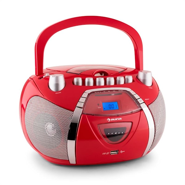 Beegirl, radio rekorder, CD, MP3, USB, crveni - 10021828