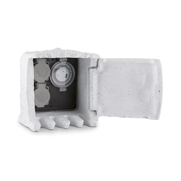 Priză gradina de rock timer 2-way timer splitter 5m stâncă - 10027542