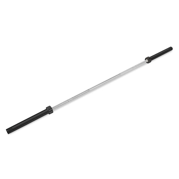 WOLFBAR, argintie / neagră, bară olimpică, crom, 20 kg - 10029036