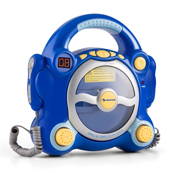 POCKET ROCKER, PLAVA, KARAOKE SUSTAV S CD PLAYEROM, SING A LONG, 2 MIKROFONA, BATERIJE - 10029405