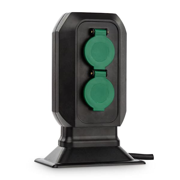 POWERSPIKE S2, priză de grădină dublă, IP44, 3680W, 3 m, cablu, cui pentru împămăntare - 10030621